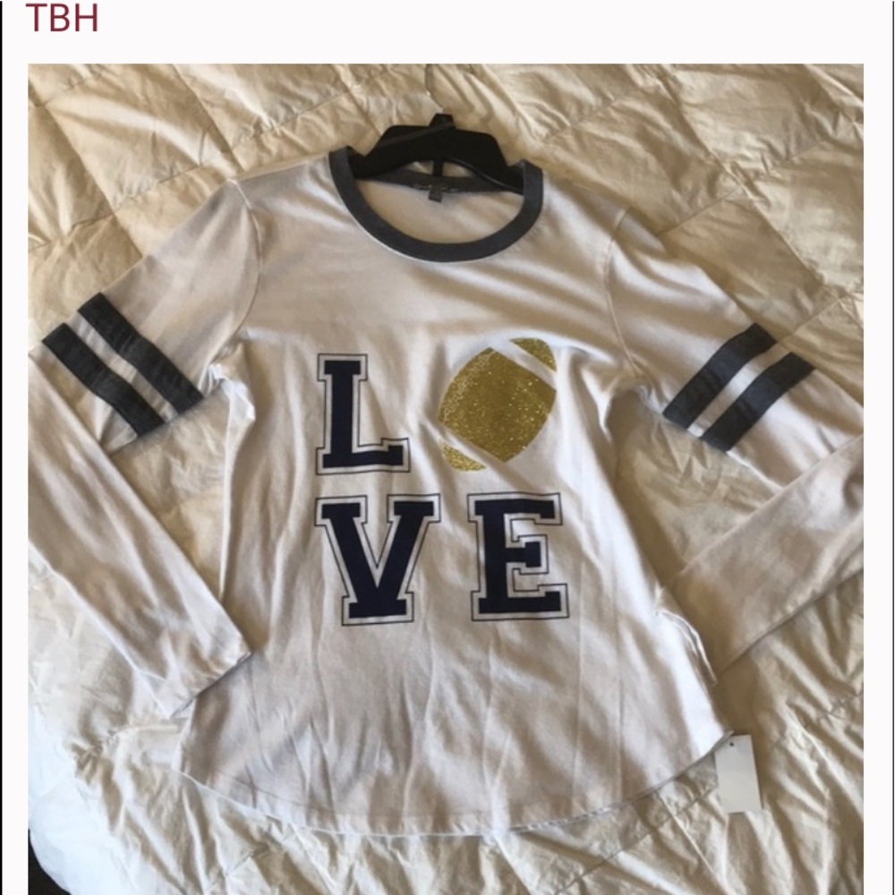 TBH FOOTBALL LG SLEEVED TEE
